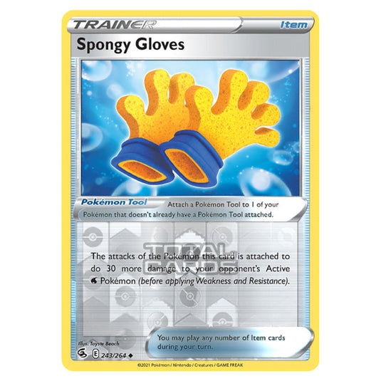 Pokemon - Sword & Shield - Fusion Strike - Spongy Gloves - 243/264 - (Reverse Holo)
