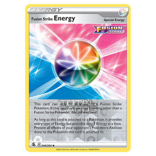 Pokemon - Sword & Shield - Fusion Strike - Fusion Strike Energy - 244/264 - (Reverse Holo)