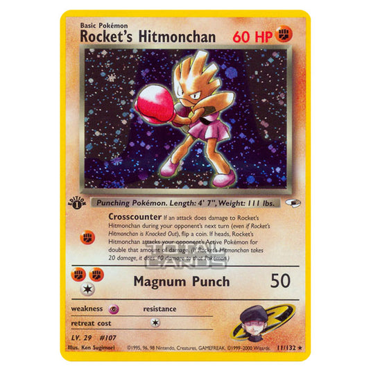 Pokemon - Gym - Gym Heroes - Rocket's Hitmonchan - 11/132