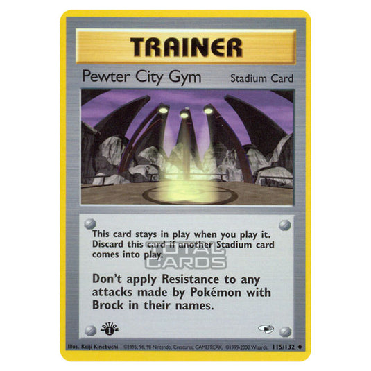 Pokemon - Gym - Gym Heroes - Pewter City Gym - 115/132