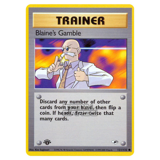 Pokemon - Gym - Gym Heroes - Blaine's Gamble - 121/132