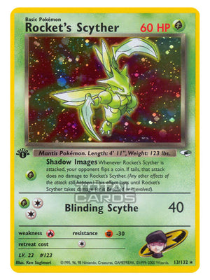 Pokemon - Gym - Gym Heroes - Rocket's Scyther - 13/132