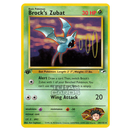 Pokemon - Gym - Gym Heroes - Brock's Zubat - 24/132