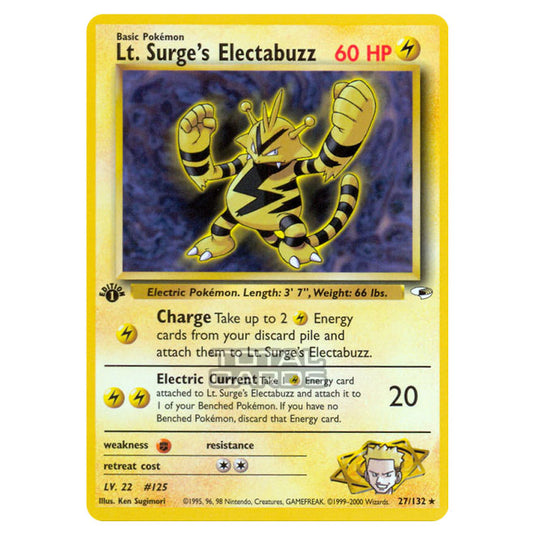 Pokemon - Gym - Gym Heroes - Lt. Surge's Electabuzz - 27/132