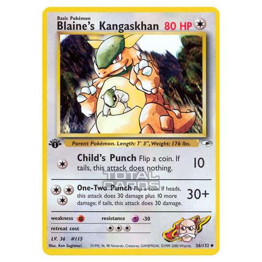 Pokemon - Gym - Gym Heroes - Blaine's Kangaskhan - 36/132