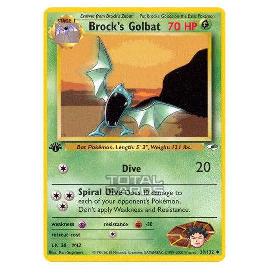 Pokemon - Gym - Gym Heroes - Brock's Golbat - 39/132