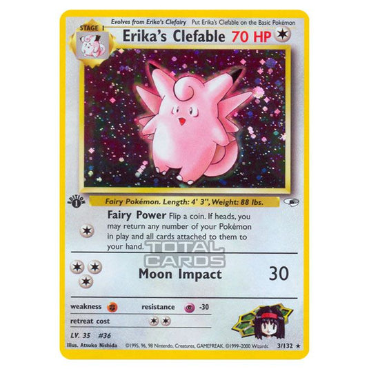 Pokemon - Gym - Gym Heroes - Erika's Clefable - 3/132 Pokemon - Gym - Gym Heroes - Erika's Clefable - 3/132