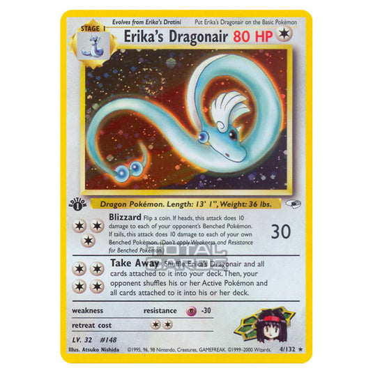 1999 dragonair pokemon card pokemon Base Set (Shadowless) Dragonair Unlimited / Moderately Played