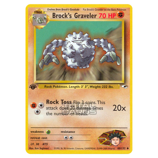 Pokemon - Gym - Gym Heroes - Brock's Graveler - 40/132