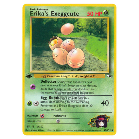 Pokemon - Gym - Gym Heroes - Erika's Exeggcute - 43/132