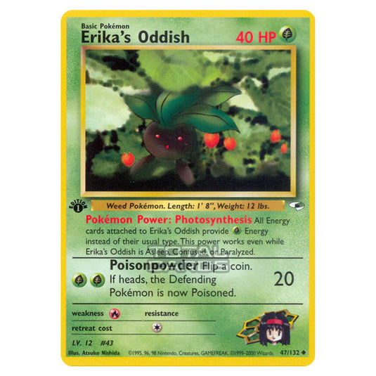 Pokemon - Gym - Gym Heroes - Erika's Oddish - 47/132