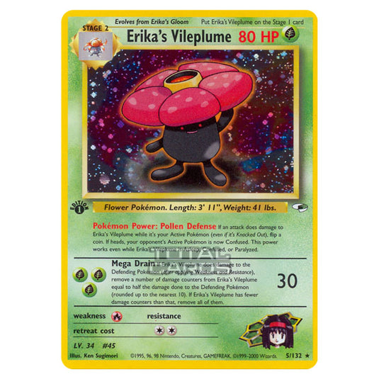 Pokemon - Gym - Gym Heroes - Erika's Vileplume - 5/132