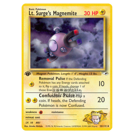 Pokemon - Gym - Gym Heroes - Lt. Surge's Magnemite - 50/132