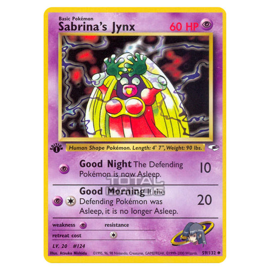 Pokemon - Gym - Gym Heroes - Sabrina's Jynx - 59/132