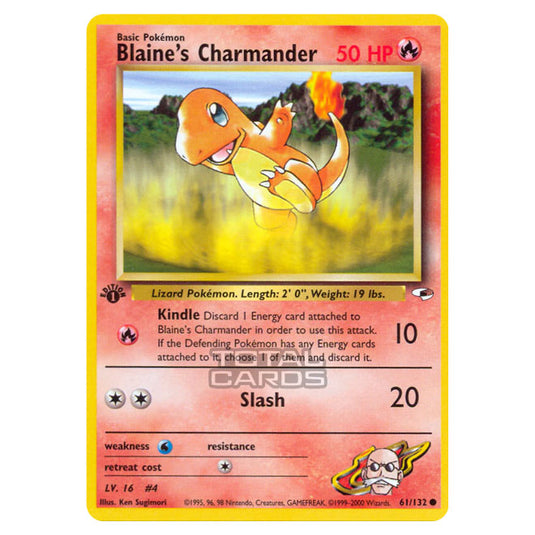 Pokemon - Gym - Gym Heroes - Blaine's Charmander - 61/132