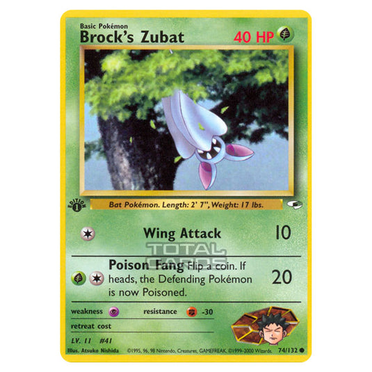 Pokemon - Gym - Gym Heroes - Brock's Zubat - 74/132