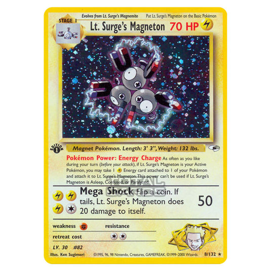 Pokemon - Gym - Gym Heroes - Lt. Surge's Magneton - 8/132 Pokemon - Gym - Gym Heroes - Lt. Surge's Magneton - 8/132