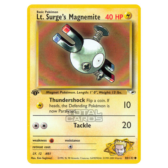 Pokemon - Gym - Gym Heroes - Lt. Surge's Magnemite - 80/132