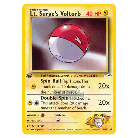 Pokemon - Gym - Gym Heroes - Lt. Surge's Voltorb - 84/132