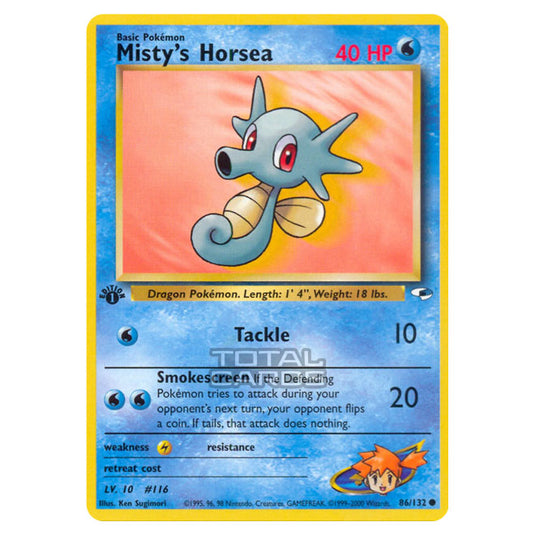 Pokemon - Gym - Gym Heroes - Misty's Horsea - 86/132