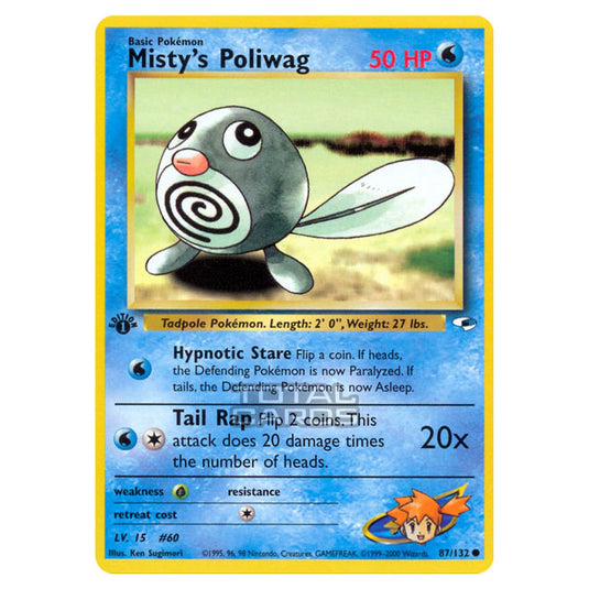 Pokemon - Gym - Gym Heroes - Misty's Poliwag - 87/132