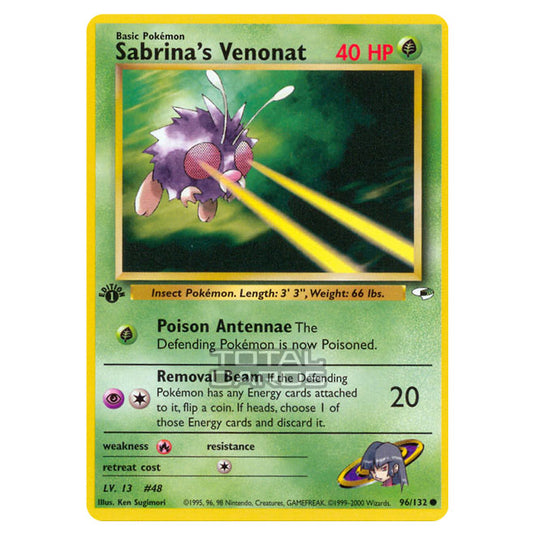 Pokemon - Gym - Gym Heroes - Sabrina's Venonat - 96/132