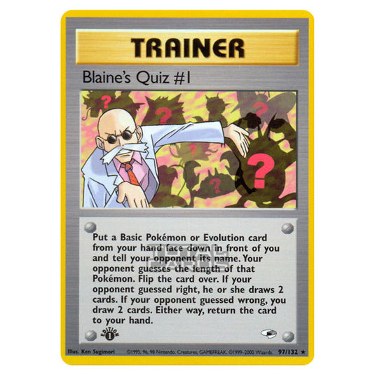 Pokemon - Gym - Gym Heroes - Blaine's Quiz #1 - 97/132