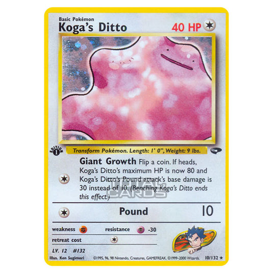 Pokemon - Gym - Gym Challenge - Koga's Ditto - 10/132