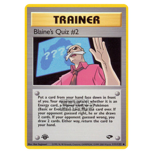 Pokemon - Gym - Gym Challenge - Blaine's Quiz #2 - 111/132