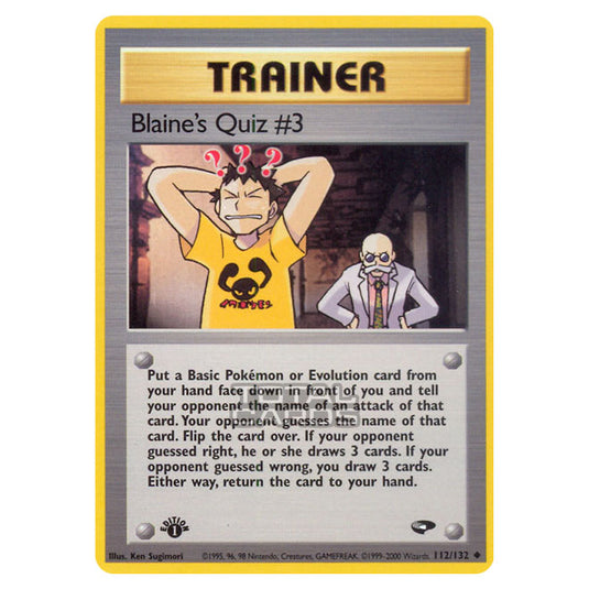 Pokemon - Gym - Gym Challenge - Blaine's Quiz #3 - 112/132