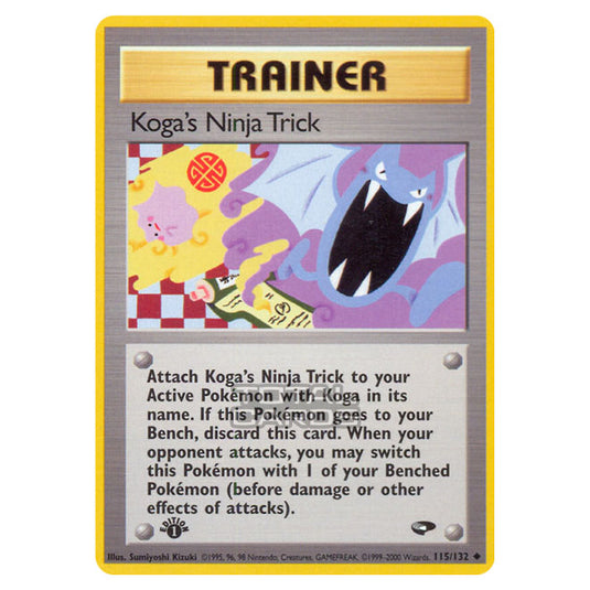 Pokemon - Gym - Gym Challenge - Koga's Ninja Trick - 115/132