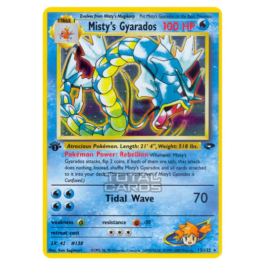 Pokemon - Gym - Gym Challenge - Misty's Gyarados - 13/132 Pokemon - Gym - Gym Challenge - Misty's Gyarados - 13/132