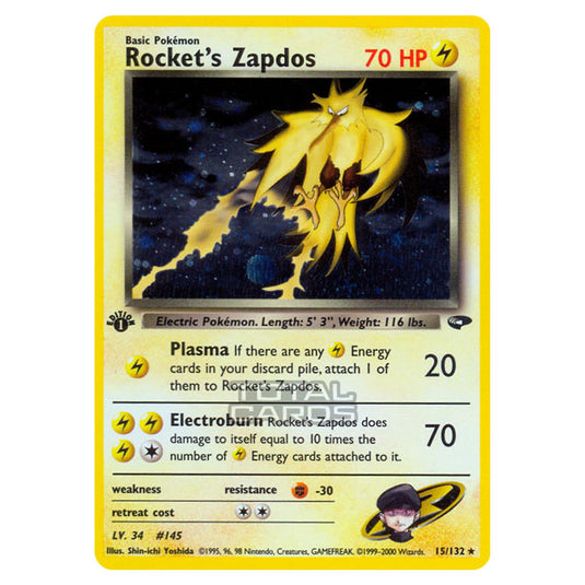 Pokemon - Gym - Gym Challenge - Rocket's Zapdos - 15/132