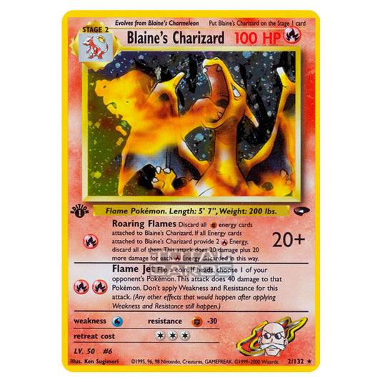 Pokemon - Gym - Gym Challenge - Blaine's Charizard - 2/132