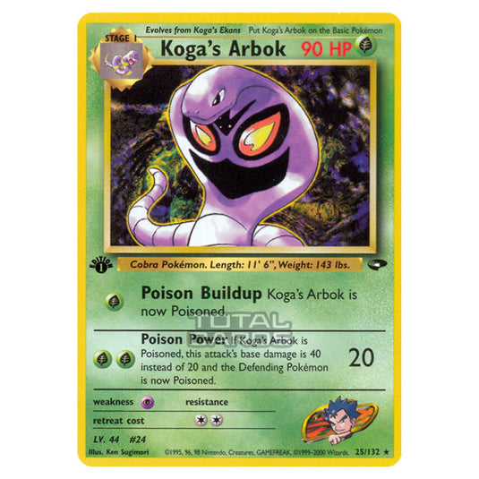 Pokemon - Gym - Gym Challenge - Koga's Arbok - 25/132