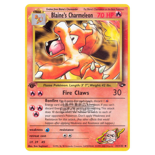 Pokemon - Gym - Gym Challenge - Blaine's Charmeleon - 31/132