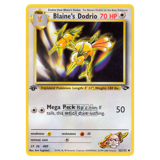 Pokemon - Gym - Gym Challenge - Blaine's Dodrio - 32/132