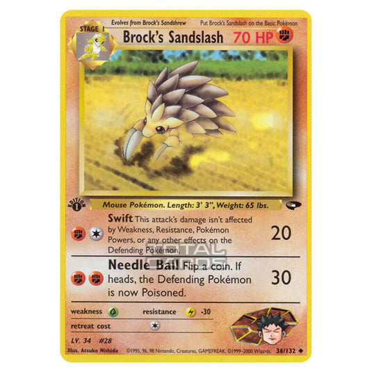 Pokemon - Gym - Gym Challenge - Brock's Sandslash - 36/132