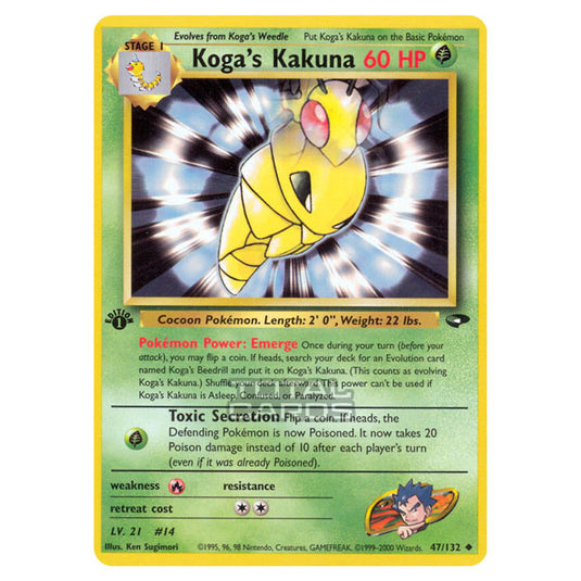 Pokemon - Gym - Gym Challenge - Koga's Kakuna - 47/132