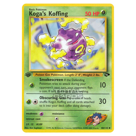 Pokemon - Gym - Gym Challenge - Koga's Koffing - 48/132