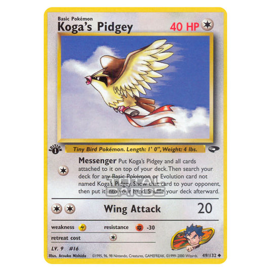 Pokemon - Gym - Gym Challenge - Koga's Pidgey - 49/132