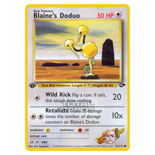 Pokemon - Gym - Gym Challenge - Blaine's Doduo - 61/132