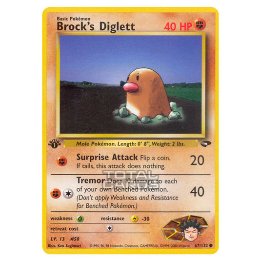 Pokemon - Gym - Gym Challenge - Brock's Diglett - 67/132