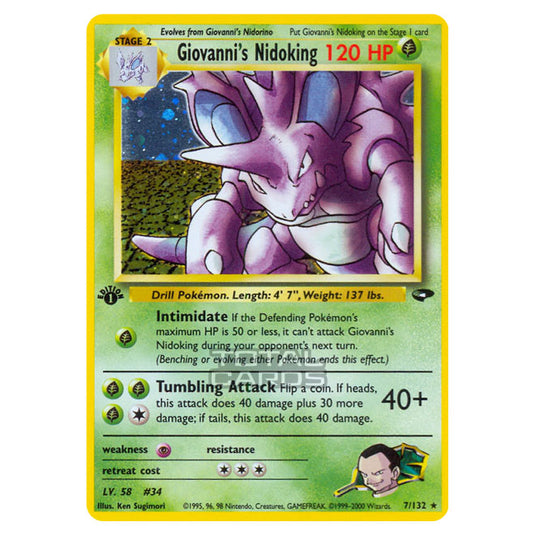 Pokemon - Gym - Gym Challenge - Giovanni's Nidoking - 7/132