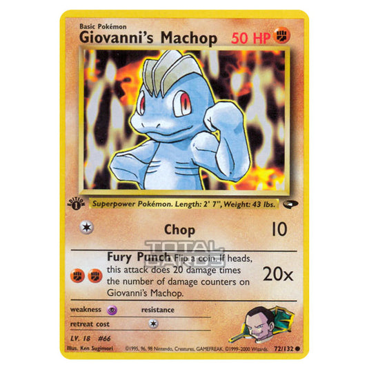 Pokemon - Gym - Gym Challenge - Giovanni's Machop - 72/132