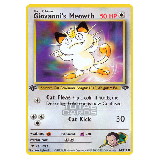 Pokemon - Gym - Gym Challenge - Giovanni's Meowth - 74/132