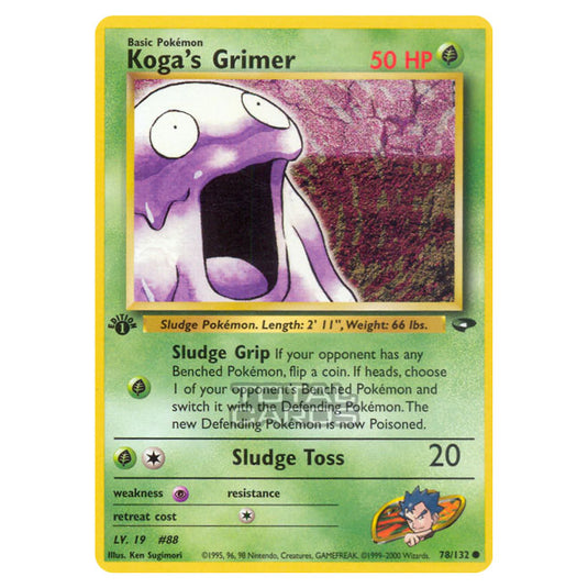 Pokemon - Gym - Gym Challenge - Koga's Grimer - 78/132