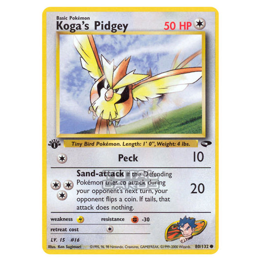 Pokemon - Gym - Gym Challenge - Koga's Pidgey - 80/132