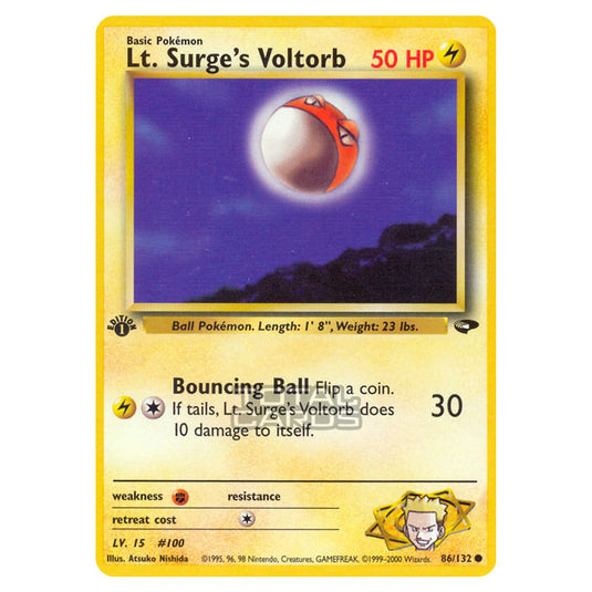 Pokemon - Gym - Gym Challenge - Lt. Surge's Voltorb - 86/132