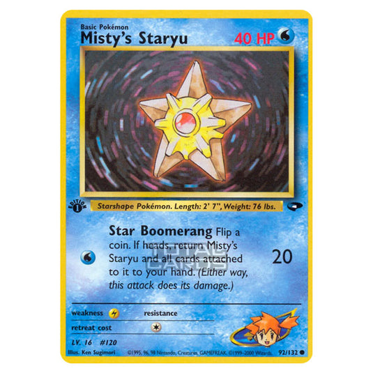 Pokemon - Gym - Gym Challenge - Misty's Staryu - 92/132